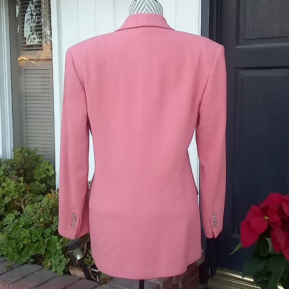 Vintage Camel Hair Oversized Pink Boxy Blazer - Picture 7 of 9